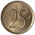 25 centimos - Belgica - 1964