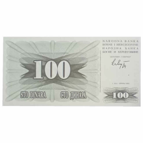100 dinara - Bosnia - 1992 - comprar online