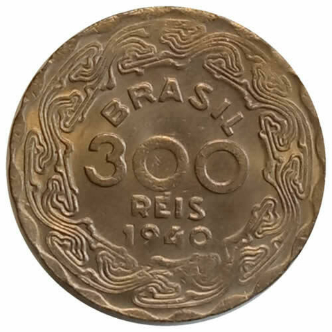 300 reis - Brasil - 1940 FC - REF: 170