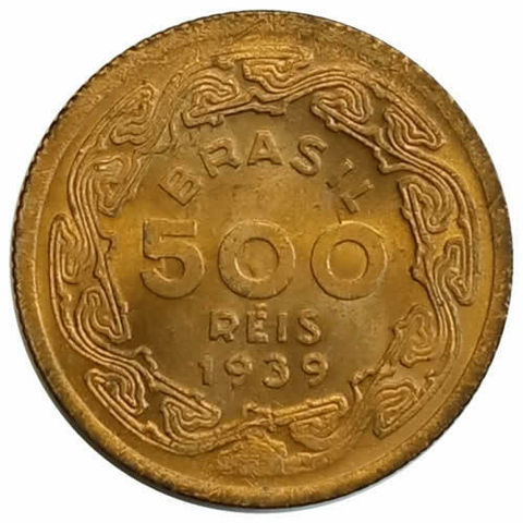 500 reis - Brasil - 1939 FC - REF: 175