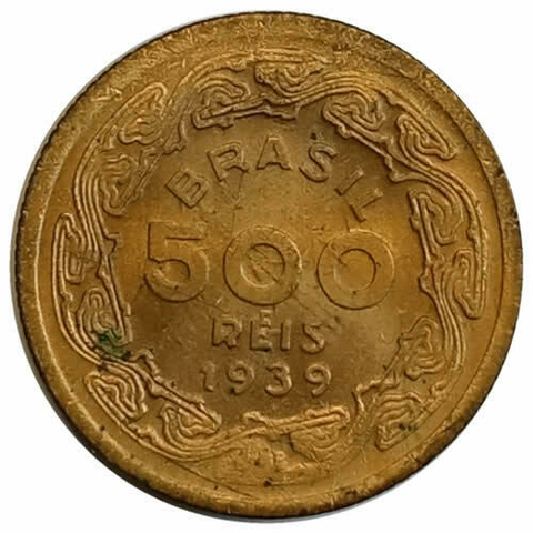 500 reis - Brasil - 1939 FC - REF: 175