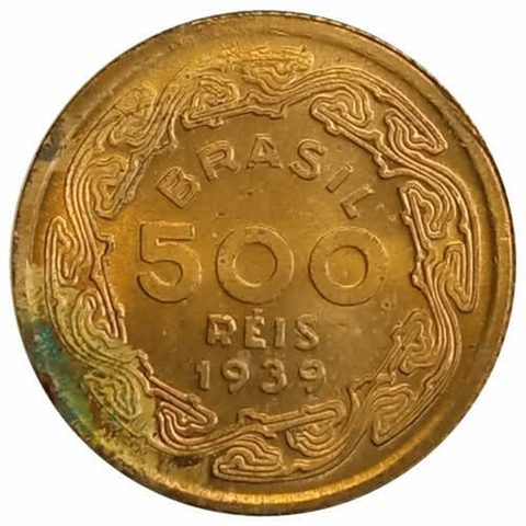 500 reis - Brasil - 1939 FC - REF: 175