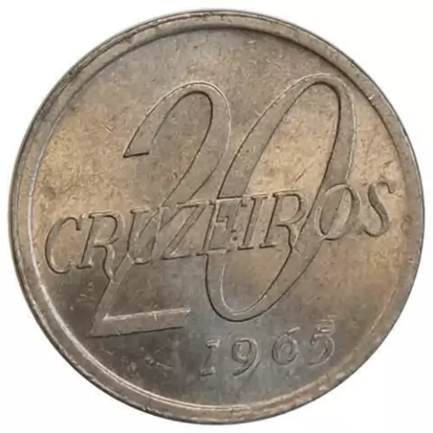 20 cruzeiros - Brasil - 1965 FC - REF: 285