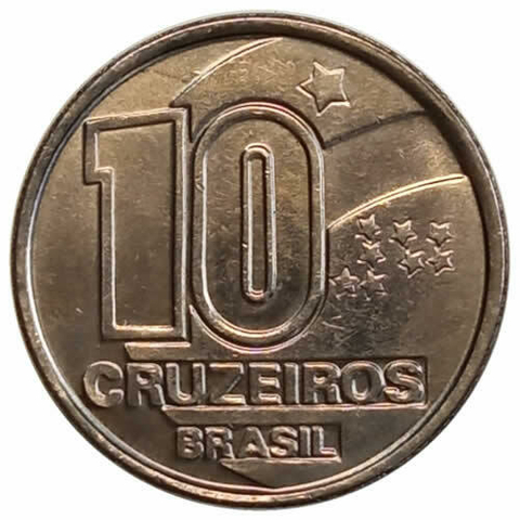 10 cruzeiros - Brasil - 1991 FC - REF: V418