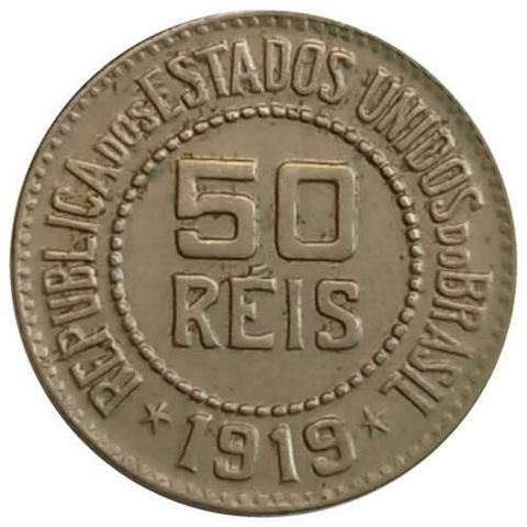 50 reais - Brasil - 1919 SOB - REF: 64