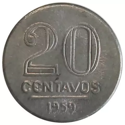 20 centavos de cruzeiro FC - Brasil - 1959 REF: 266