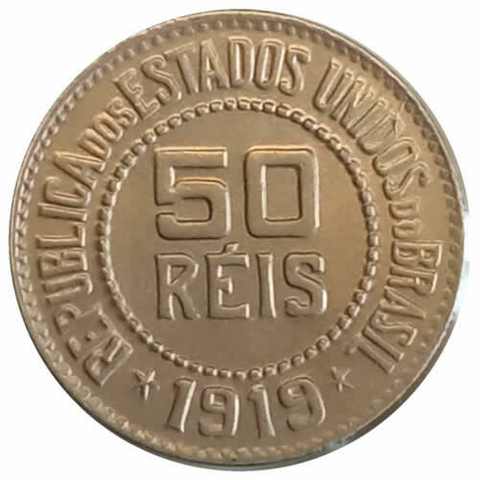 50 reis - Brasil - 1919 SOB REF: 64