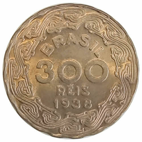 300 reis - Brasil - 1938 FC REF: 169