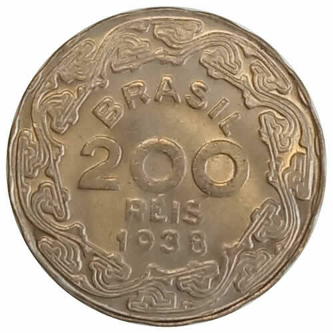 200 reis - Brasil - 1938 FC REF: 166