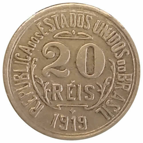 20 reis - Brasil - 1919 REF: 58