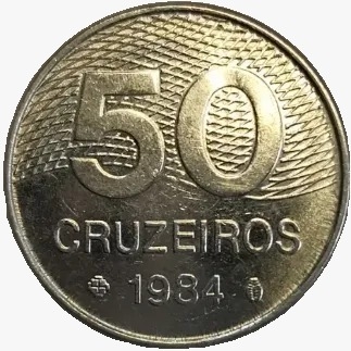 50 cruzeiros - Brasil - 1984 FC REF: 371 - comprar online