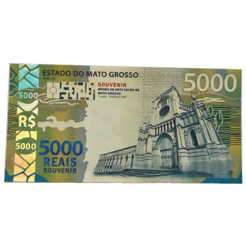 Cedula Fantasia 5000 Reais - Brasil - 2024 - Fantasia - comprar online