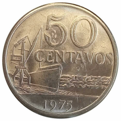 50 centavos de cruzeiro FC - Brasil - 1975 REF: 313a