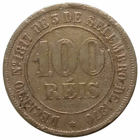 100 reis - brasil - 1871