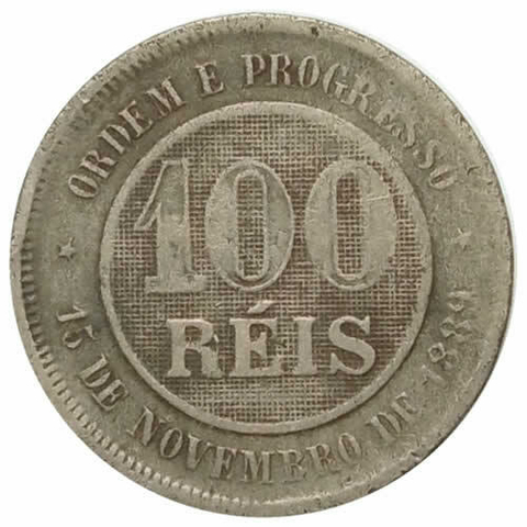 100 reis - brasil - 1893