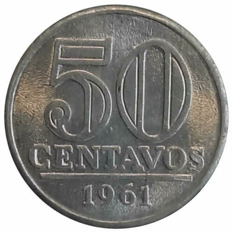 50 centavos de cruzeiros - brasil - 1961 - fc - Ref: 273