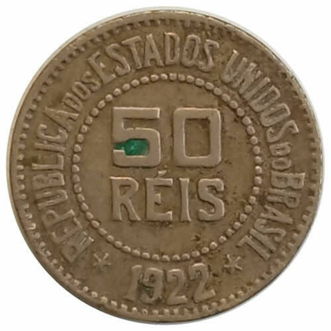 50 reis - brasil - 1922