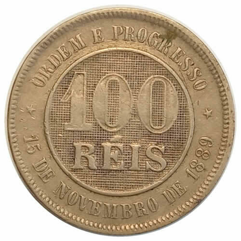 100 reis - brasil - 1889