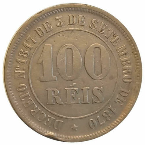 100 reis - brasil - 1884