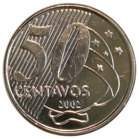 50 centavos - Brasil - 2002 SOB