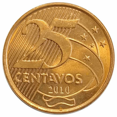 25 centavos - Brasil - 2010 SOB
