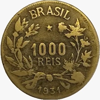 1000 Reis - Brasil - 1931 REF:134 - comprar online