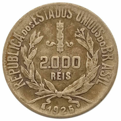 2000 Reis - Brasil - 1925 REF:P711