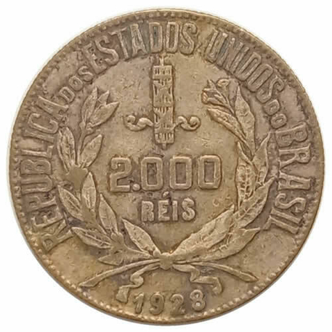2000 Reis - Brasil - 1928 REF:P714