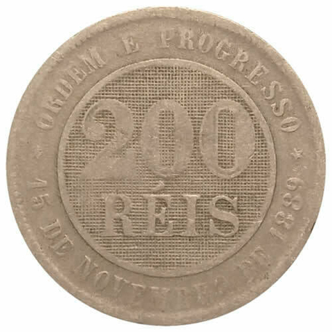 200 Reis - Brasil - 1893 REF:V046
