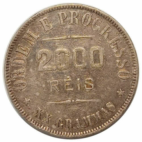 2000 Reis - Brasil - 1910 REF:P698