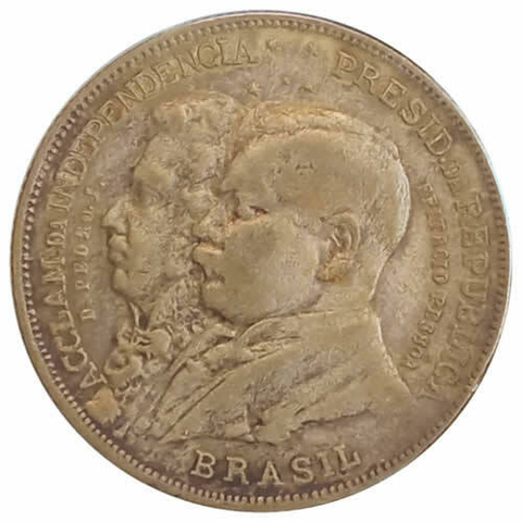 2000 Reis - Brasil - 1922 REF:P709 - Comemorativa