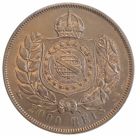 2000 Reis - Brasil - 1869 REF:P634