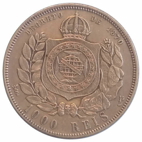 1000 Reis - Brasil - 1888 REF:P654