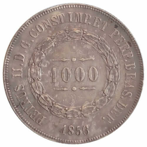 1000 Reis - Brasil - 1856 REF:P604