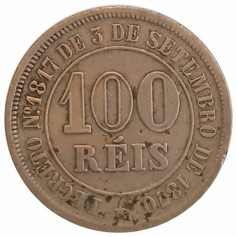 100 Reis - Brasil - 1883 REF: V013