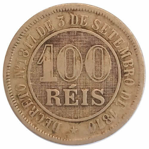 100 Reis - Brasil - 1887 REF: V029
