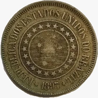 200 Reis - Brasil - 1897 REF: V050