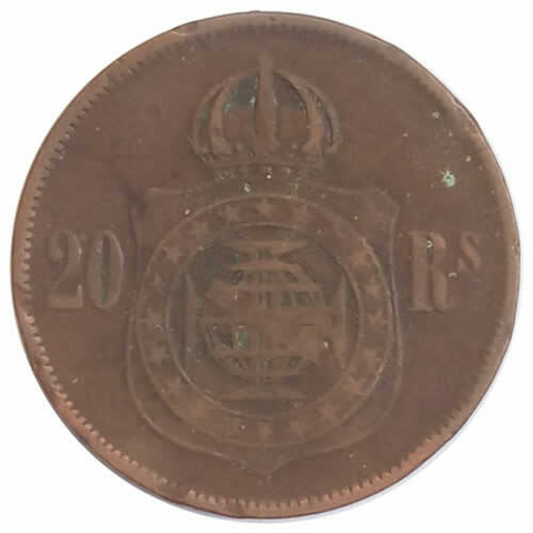 20 reis  - Brasil - 1868 REF: B787