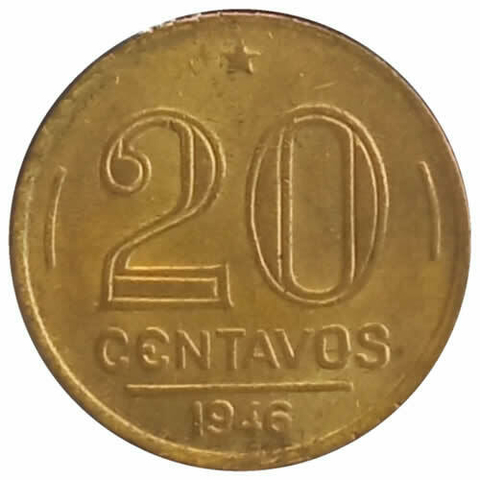 20 centavos de cruzeiro - Brasil - 1946 REF:188