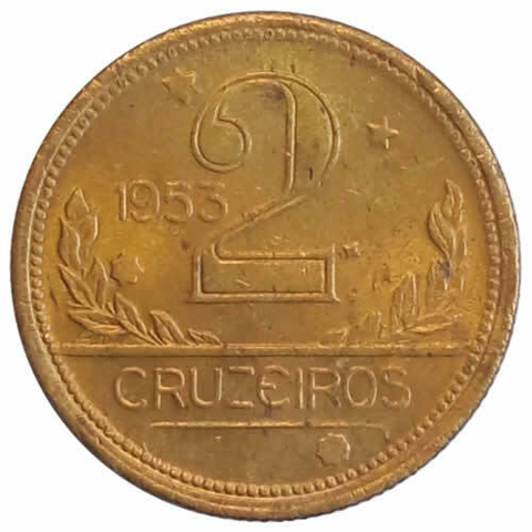 2 cruzeiros - Brasil - 1953 REF:248 - fc