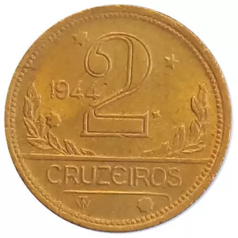 2 cruzeiros - Brasil - 1944 REF:240 - fc