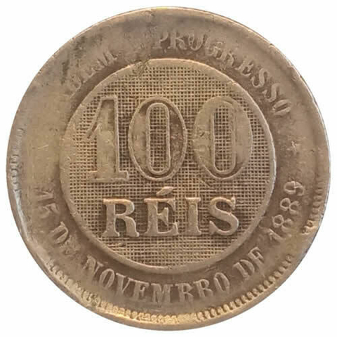 100 Reis - Brasil - 1889