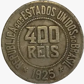 400 Réis - Brasil - 1925 - REF:114 - comprar online
