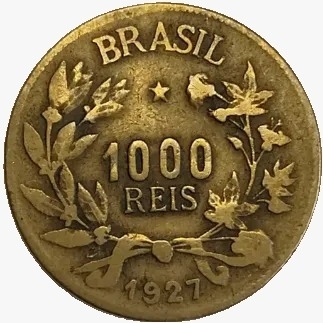 1000 Réis - Brasil - 1927 - REF:130 - comprar online