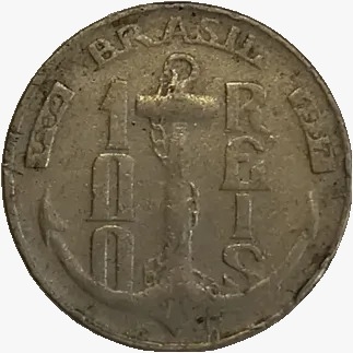 100 Réis - Brasil - 1937 - REF:141 - comprar online