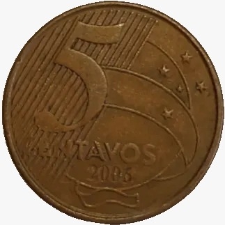 5 centavos real - Brasil - 2006 - comprar online