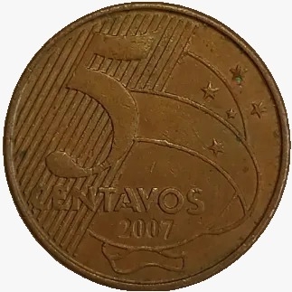 5 centavos real - Brasil - 2007 - comprar online