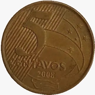 5 centavos real - Brasil - 2008 - comprar online