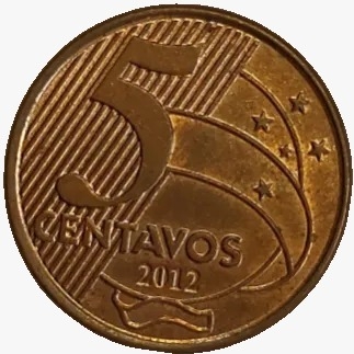 5 centavos real - Brasil - 2012 - comprar online