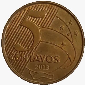 5 centavos real - Brasil - 2013 - comprar online